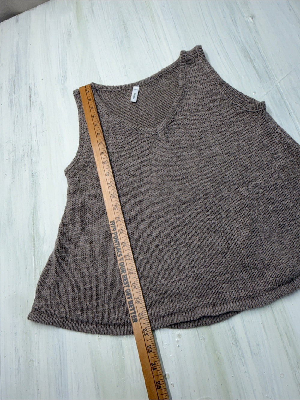 ✨ Wishlist Apparel V-Neck Knit Sweater Vest / Tank Top Sz S✨ - Picture 5 of 8